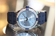  Shop Authentic Breitling Super Chronomat Automatic 38 Diamonds Blue Dial Blue Rubber Strap Watch for Women - A17356531C1S1 - Luxxuri