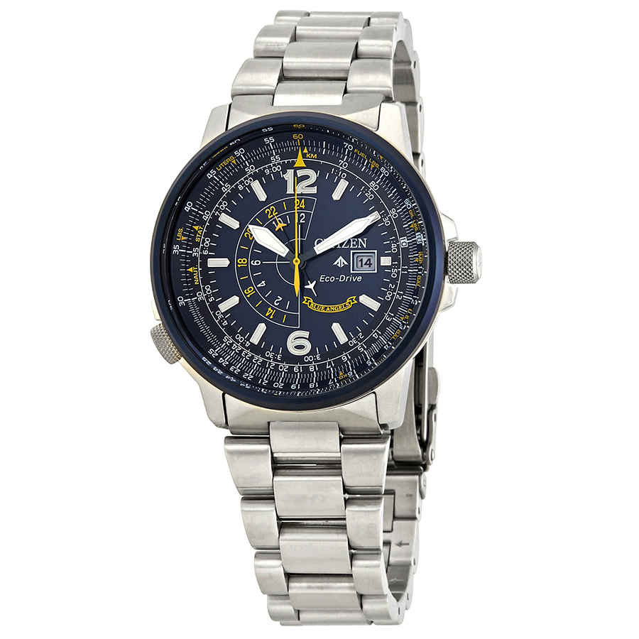  Shop Authentic Citizen Promaster Nighthawk Eco Drive Navy Blue Dial Silver Steel Strap Watch For Men - BJ7006-56L - Luxxuri