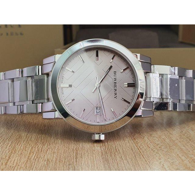  Shop Authentic Burberry The City Silver Dial Silver Steel Strap Watch for Women - BU9143 - Luxxuri