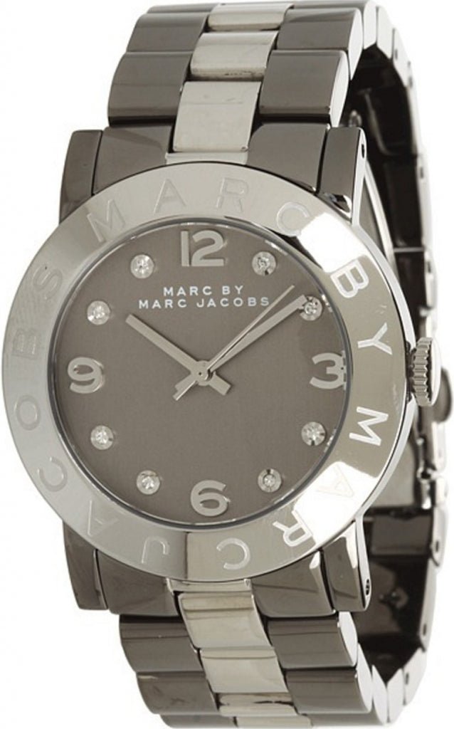  Shop Authentic Marc Jacobs Amy Grey Dial Grey Steel Strap Watch for Women - MBM3196 - Luxxuri