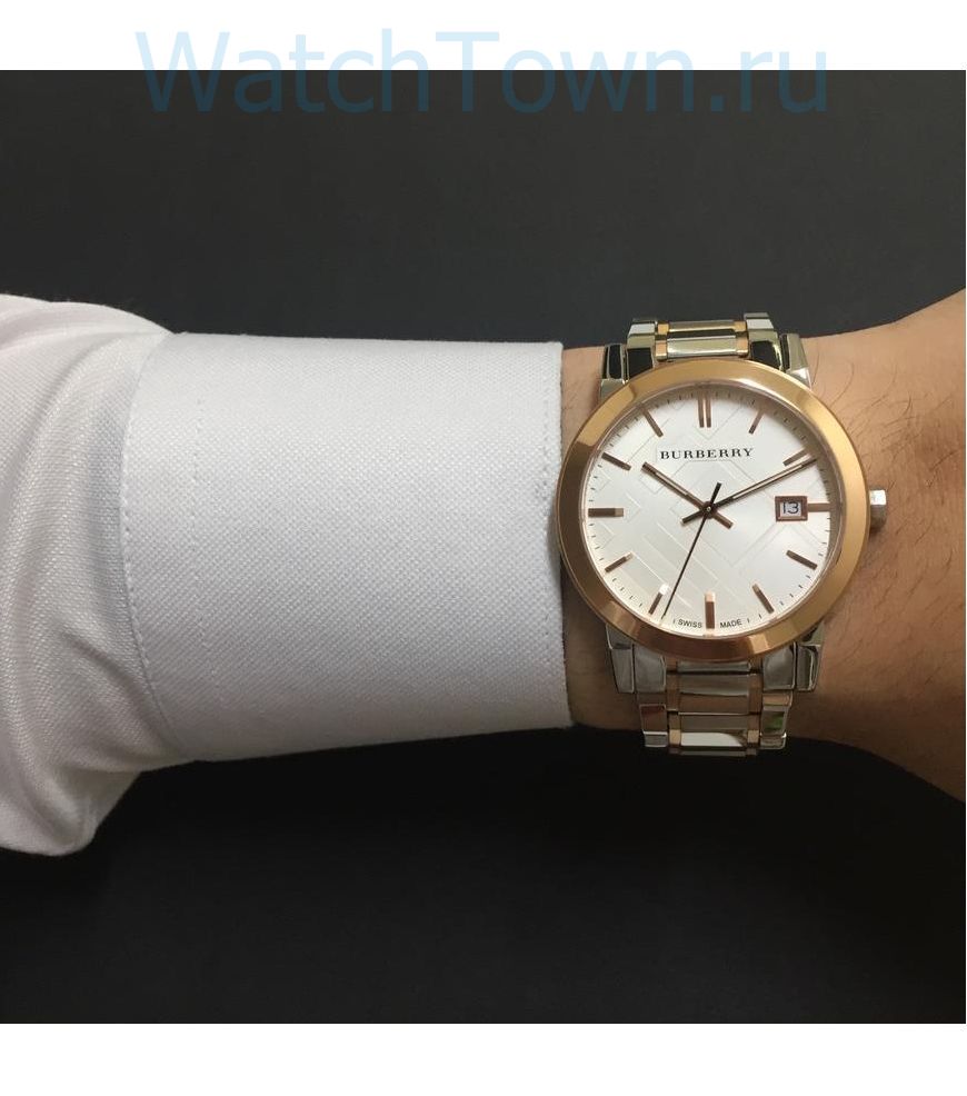  Shop Authentic Burberry The City White Dial Two Tone Steel Strap Watch for Women - BU9006 - Luxxuri