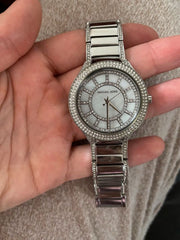  Shop Authentic Michael Kors Kerry Silver Tone Silver Steel Strap Watch for Women - MK3311 - Luxxuri