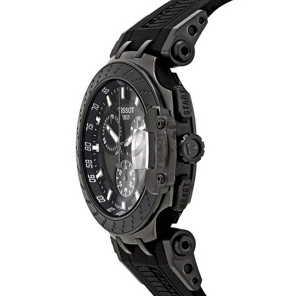  Shop Authentic Tissot T Race Chronograph Anthracite Black Dial Black Silicone Strap Watch For Men - T115.417.37.061.03 - Luxxuri