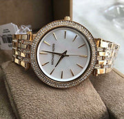  Shop Authentic Michael Kors Darci Mother of Pearl Dial Gold Steel Strap Watch for Women - MK3219 - Luxxuri