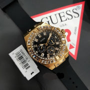  Shop Authentic Guess Zeus Multifunction Crystals Black Dial Black Silicone Strap Watch For Men - GW0208G4 - Luxxuri