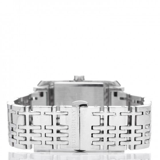  Shop Authentic Burberry Heritage Diamond White Dial Silver Stainless Steel Strap Watch for Women - BU1583 - Luxxuri