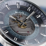  Shop Authentic Mido Commander Automatic Gradient Black Dial Silver Steel Strap Watch For Men - M021.407.11.411.00 - Luxxuri