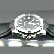  Shop Authentic Tag Heuer Aquaracer Automatic Caliber 5 Black Dial Black Rubber Strap Watch for Men - WAY2110.FT8021 - Luxxuri