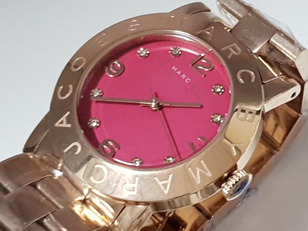  Shop Authentic Marc Jacobs Amy Purple Dial Rose Gold Steel Strap Watch for Women - MBM8618 - Luxxuri