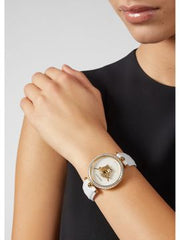  Shop Authentic Versace Palazzo Empire White Dial White Leather Strap Watch for Women - VCO040017 - Luxxuri