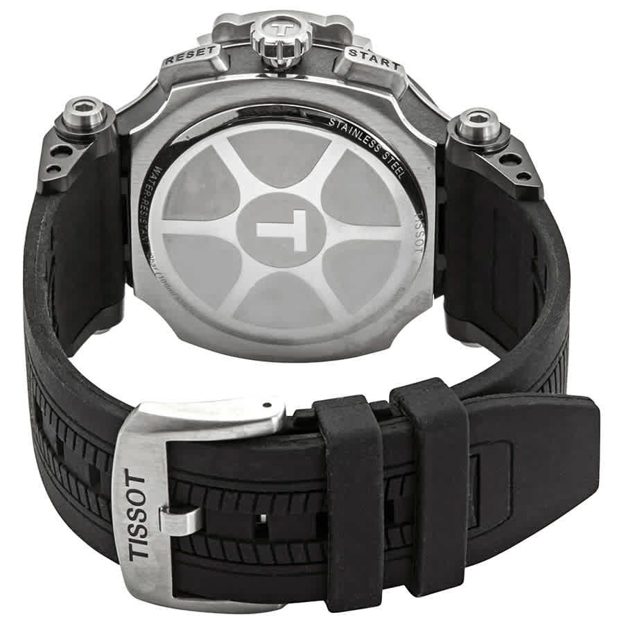  Shop Authentic Tissot T Race Chronograph White Dial Black Silicone Strap Watch For Men - T115.417.27.011.00 - Luxxuri