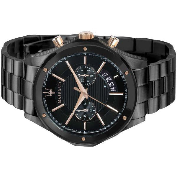  Shop Authentic Maserati Circuito Black Dial Black Steel Strap Watch For Men - R8873627001 - Luxxuri