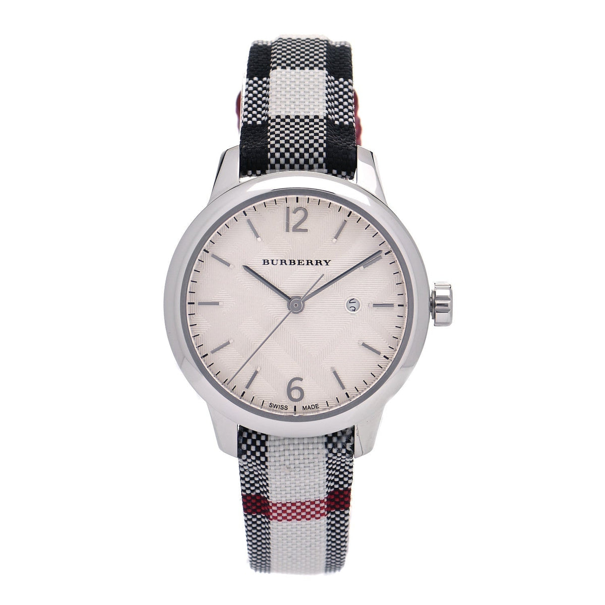  Shop Authentic Burberry Classic Stone Silver Dial Horseberry Black Leather Strap Watch for Women - BU10103 - Luxxuri