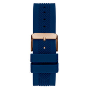  Shop Authentic Guess Delta Blue Dial Blue Silicone Strap Watch for Men - GW0051G3 - Luxxuri
