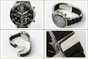  Shop Authentic Marc Jacobs Rock Chronograph Black Dial Black Silicone Strap Watch for Women - MBM2551 - Luxxuri