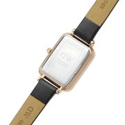  Shop Authentic Daniel Wellington Quadro Pressed Sheffield Green Dial Black Leather Strap Watch For Women - DW00100439 - Luxxuri