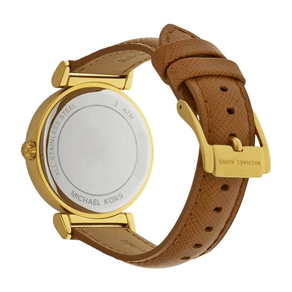  Shop Authentic Michael Kors Catlin Champagne Dial Brown Leather Strap Watch for Women - MK2375 - Luxxuri