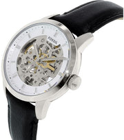  Shop Authentic Fossil Townsman Automatic Skeleton White Dial Black Leather Strap Watch for Men - ME3085 - Luxxuri