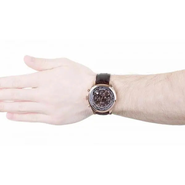  Shop Authentic Guess Pursuit Chronograph Brown Dial Brown Leather Strap Watch for Men - W0500G3 - Luxxuri