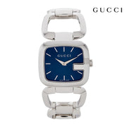  Shop Authentic Gucci G Gucci Blue Dial Silver Steel Strap Watch For Women - YA125405 - Luxxuri