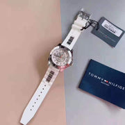  Shop Authentic Tommy Hilfiger K2 White Dial White Rubber Strap Watch for Women - 1781306 - Luxxuri