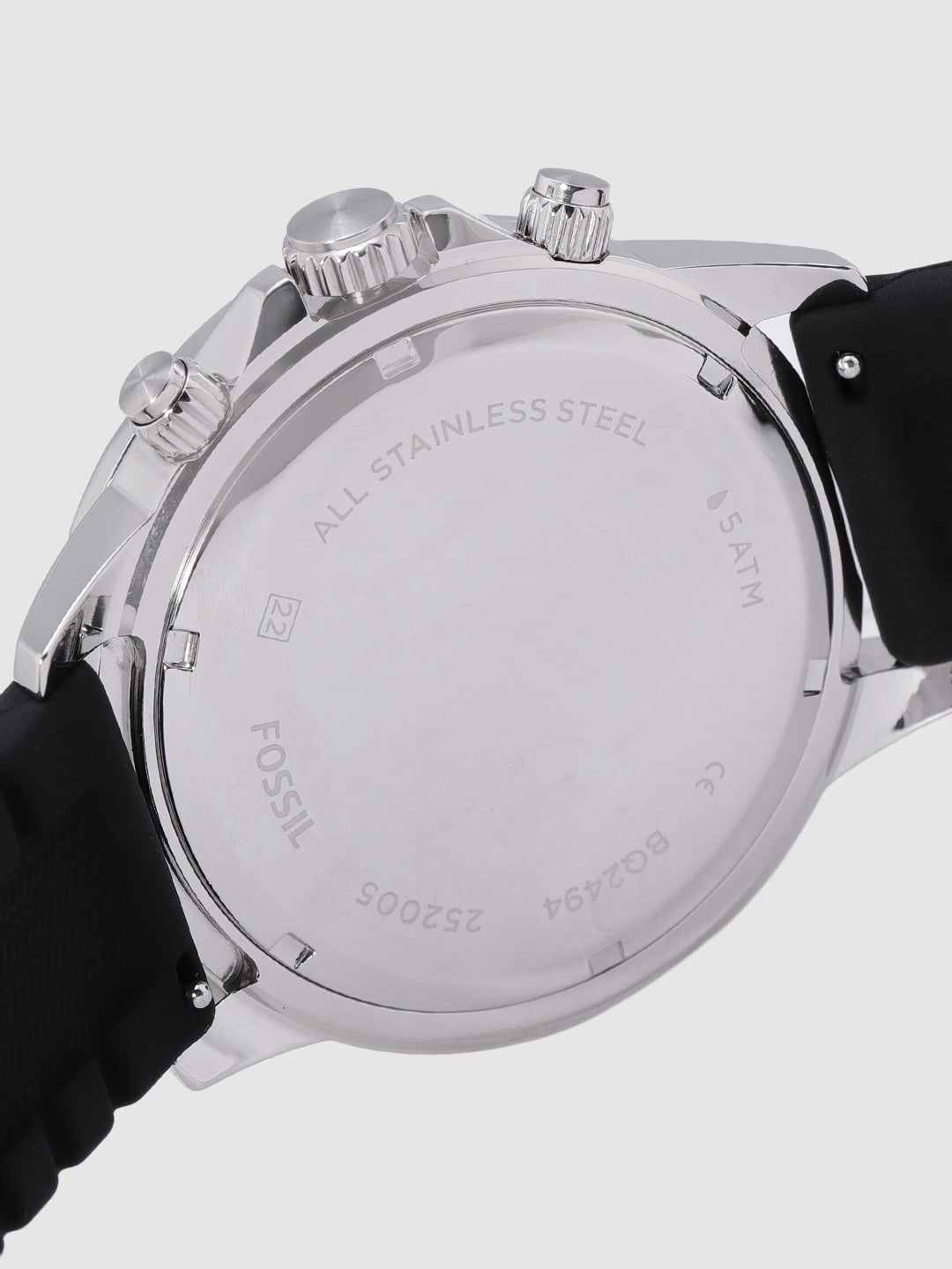  Shop Authentic Fossil Bannon Multifunction Black Dial Black Silicone Strap Watch for Men - BQ2494 - Luxxuri