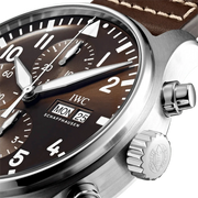  Shop Authentic IWC Pilot's Watch Chronograph Edition Brown Dial Brown Leather Strap Watch for Men - IW377713 - Luxxuri