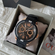  Shop Authentic Guess Trade Blue Dial Blue Silicone Strap Watch for Men - W0967G2 - Luxxuri