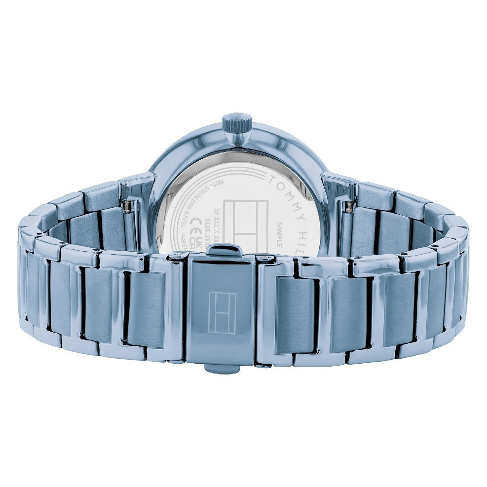  Shop Authentic Tommy Hilfiger Joy Chronograph Blue Dial Blue Steel Strap Watch For Women - 1782535 - Luxxuri