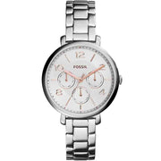  Shop Authentic Fossil Jacqueline Multifunction White Dial Silver Steel Strap Watch for Women - ES3738 - Luxxuri
