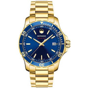  Shop Authentic Movado Series 800 Blue Dial Gold Steel Strap Watch For Men - 2600144 - Luxxuri