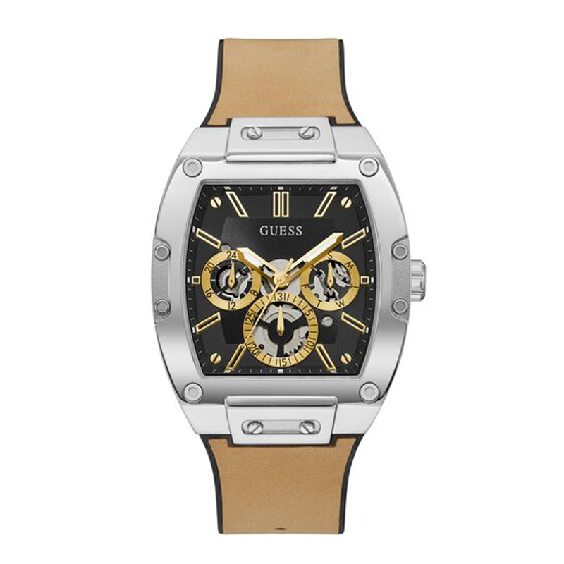  Shop Authentic Guess Phoenix Multifunction Black Dial Brown Leather Strap Watch for Men - GW0202G3 - Luxxuri
