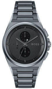  Shop Authentic Hugo Boss Steer Chronograph Quartz Grey Dial Grey Steel Strap Watch For Men - 1513996 - Luxxuri