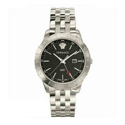  Shop Authentic Versace Univers Analog Black Dial Silver Steel Strap Watch for Men - VEBK00418 - Luxxuri