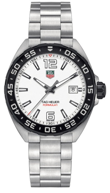  Shop Authentic Tag Heuer Formula 1 White Dial Watch for Men - WAZ1111.BA0875 - Luxxuri
