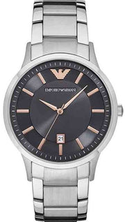  Shop Authentic Emporio Armani Renato Quartz Black Dial Silver Steel Strap Watch For Men - AR11179 - Luxxuri