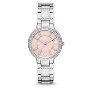  Shop Authentic Fossil Virginia Pink Dial Silver Steel Strap Watch for Women - ES3504 - Luxxuri