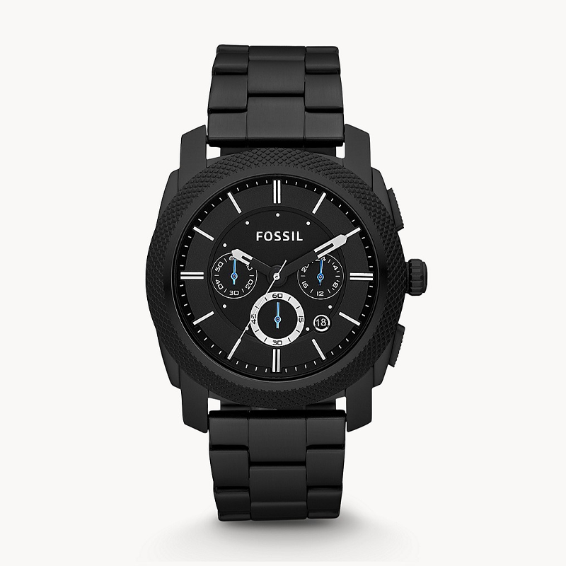  Shop Authentic Fossil Machine Chronograph Black Dial Black Steel Strap Watch for Men - FS4552 - Luxxuri
