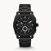  Shop Authentic Fossil Machine Chronograph Black Dial Black Steel Strap Watch for Men - FS4552 - Luxxuri