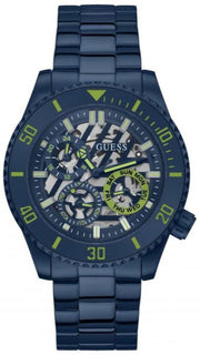  Shop Authentic Guess Axle Multifunction Navy Blue Dial Blue Steel Strap Watch For Men - GW0488G4 - Luxxuri