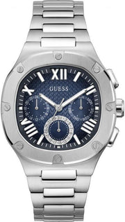  Shop Authentic Guess Headliner Multifunction Blue Dial Silver Steel Strap Watch For Men - GW0572G1 - Luxxuri