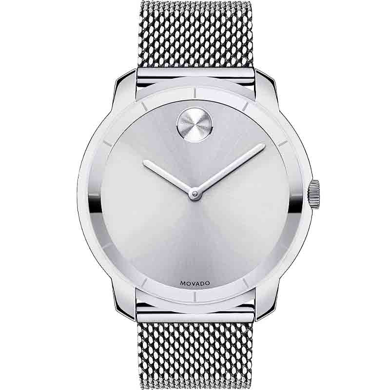  Shop Authentic Movado Bold Silver Dial Silver Mesh Bracelet Watch For Women - 3600241 - Luxxuri