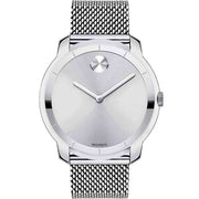  Shop Authentic Movado Bold Silver Dial Silver Mesh Bracelet Watch For Women - 3600241 - Luxxuri