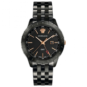  Shop Authentic Versace Univers Quartz Black Dial Black Steel Strap Watch for Men - VEBK00618 - Luxxuri