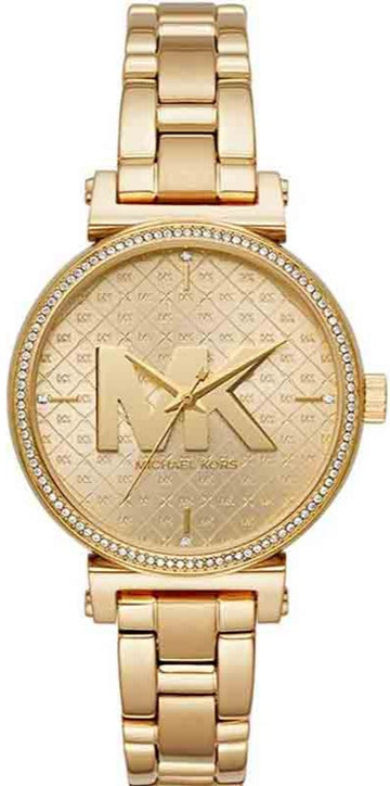  Shop Authentic Michael Kors Sofie Quartz Gold Dial Gold Steel Strap Watch For Women - MK4334 - Luxxuri