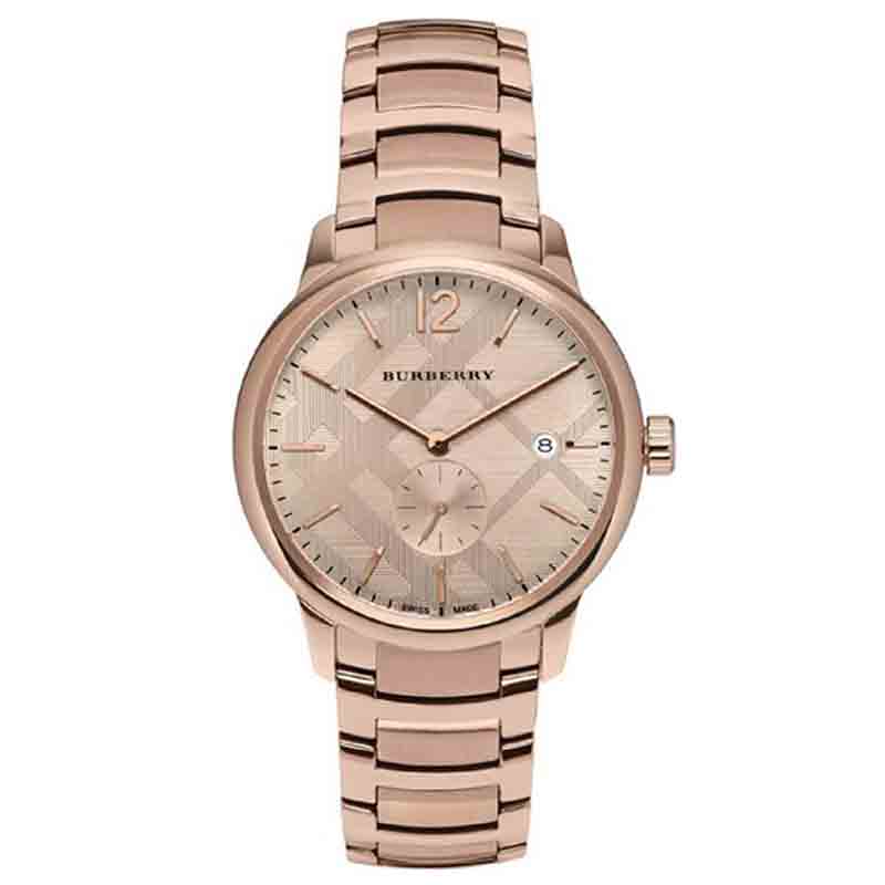  Shop Authentic Burberry The Classic Rose Gold Dial Rose Gold Steel Strap Watch for Women - BU10116 - Luxxuri