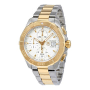  Shop Authentic Tag Heuer Aquaracer Caliber 16 Automatic White Dial Two Tone Steel Strap Watch for Men - CAY2121.BB0923 - Luxxuri