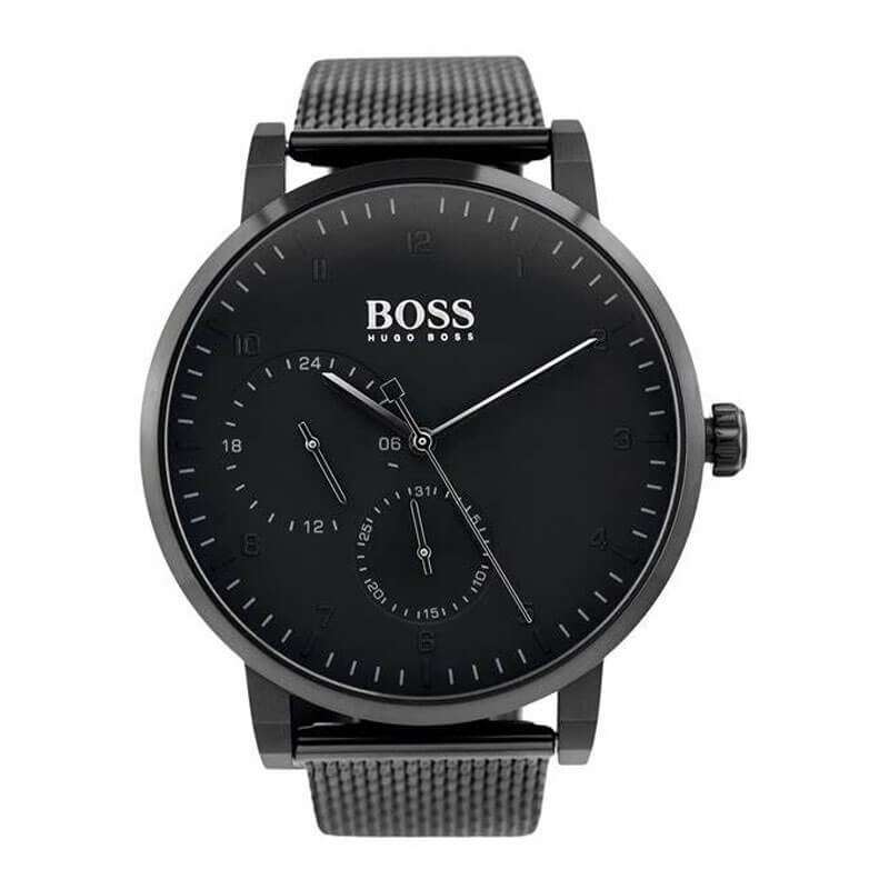  Shop Authentic Hugo Boss Oxygen Black Dial Black Mesh Bracelet Watch for Men - 1513636 - Luxxuri