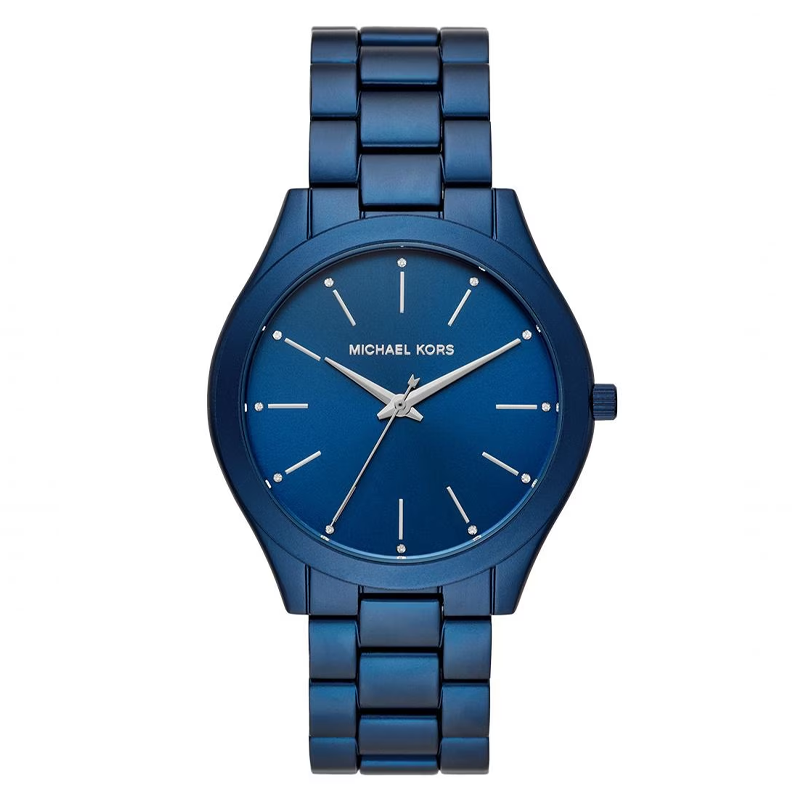  Shop Authentic Michael Kors Slim Runway Quartz Blue Dial Blue Steel Strap Watch For Women - MK4503 - Luxxuri