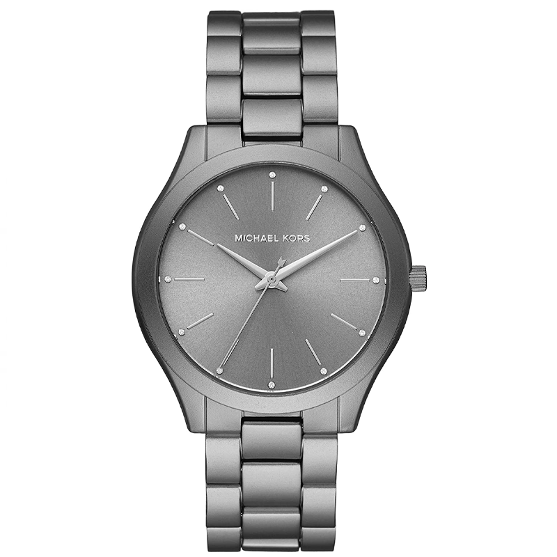  Shop Authentic Michael Kors Slim Runway Quartz Grey Dial Grey Steel Strap Watch For Women - MK4506 - Luxxuri